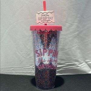 Packed Party Pink Glitter Tumbler Favors